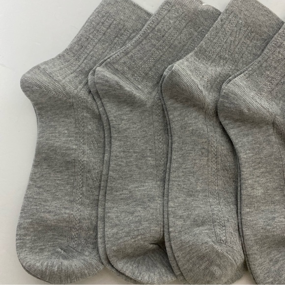 Joyous Lucky Women’s Cotton Socks 6 Pair Grey - Picture 3 of 3